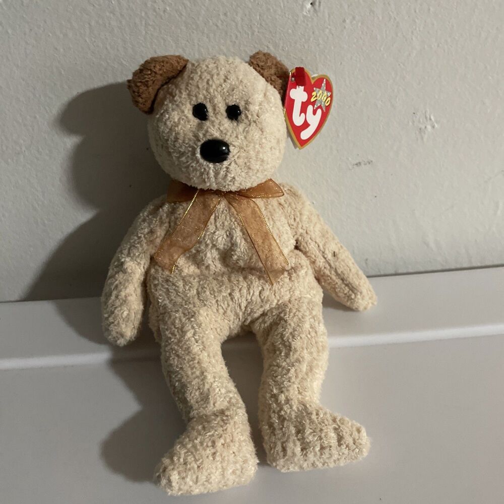 TY Beanie Baby - HUGGY the Bear (8 inch) - MWMTs Stuffed Animal Toy